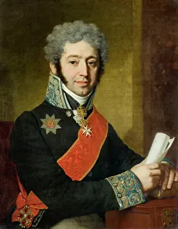 Half Length Prints: Portrait of Alexey Dolgorukov, 1811 Creator: Vladimir Borovikovsky