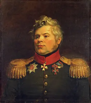 Alexey Prints: Portrait of Alexey Yu. Gamin (Hamen) (1773-1829), 1822. Creator: Workshop of George Dawe