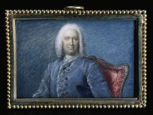 Nattier Jean Marc Prints: Portrait of Alexis Piron, c1760. Creator: Ecole Francaise