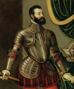 School Of Brescia Prints: Portrait of Alfonso d'Avalos (1502-1546). Creator: Galeazzi, Agostino (1523-1576/79)