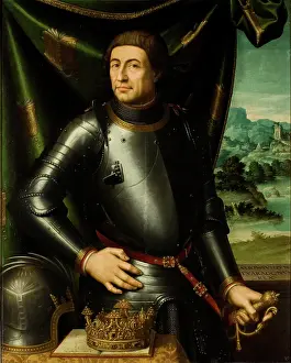 Aragon Prints: Portrait of Alfonso V (1396-1458)