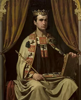 Ayuntamiento De Sevilla Collection: Portrait of Alfonso X (1221-1284), King of Castile, Leon and Galicia