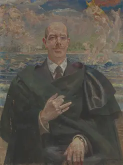 Portrait of Alfred Biesiadecki, 1919. Creator: Jacek Malczewski