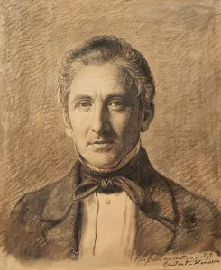 Landowner Prints: Portrait of Alfred Hage, 1851. Creator: Constantin Hansen