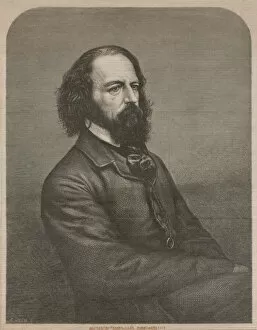 Alfred Tennyson Gallery: Portrait of Alfred, Lord Tennyson (1809-1892), 1864. Creator: Jackson, Mason (1819-1903)