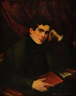 Portrait of Alphonse de Lamartine (1790-1869). Creator: Couder, Alexandre (1808-1879)