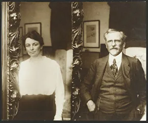 Illustrator Prints: Portrait of Alphonse Mucha and His Wife