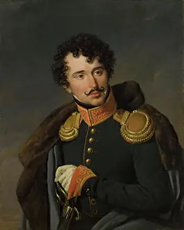 1820s Prints: Portrait of A.M. Mailevsky, 1820. Creator: Nicolas de Courteille