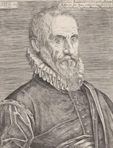 Etienne Prints: Portrait of Ambroise Pare, the Kings surgeon, 1582. Creator: Etienne Delaune