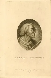 Vespucci Prints: Portrait of Amerigo Vespucci, 1798. Creator: Anonymous