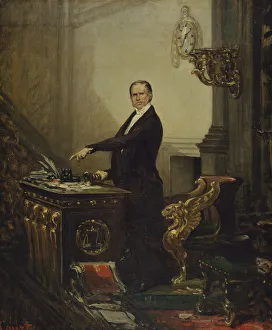 Andre Dupin Prints: Portrait of AndreDupin (1783-1865), c. 1850. Creator: Court