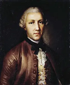 Andrei Prints: Portrait of Andrei Vasilyev, 1760. Creator: Mina Kolokolnikov