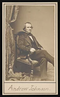 Sepia Collection: Portrait of Andrew Johnson (1808-1875), Before 1875. Creator: Unknown