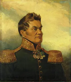Andrey Prints: Portrait of Andrey V. Bogdanovsky (1780-1864), 1832. Creator: George Dawe