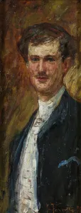 Portrait of Angelo Dall'Oca Bianca, 1887. Creator: Favretto, Giacomo (1849-1887)
