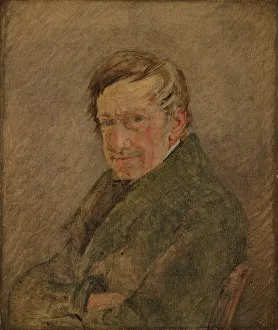 Kobke Christen Prints: Portrait of the Animal Painter C.D. Gebauer, 1829. Creator: Christen Købke