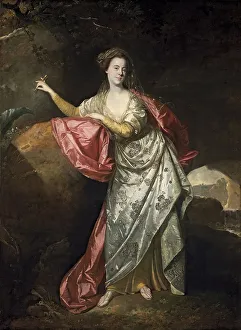 John Zoffany Prints: Portrait of Ann Brown in the Role of Miranda (?), 1770. Creator: Johan Zoffany