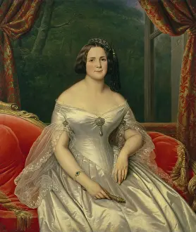 1840s Prints: Portrait of Anna Benardaki, 1844. Creator: Charles Auguste Guillaume Steuben
