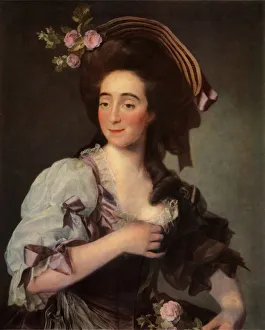 Dmitri Prints: Portrait of Anna Davie Bernuzzi, 1782, (1965). Creator: Dmitry Levitsky