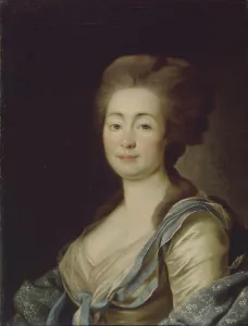 Portrait of Anna Dorothea Louise Schmidt, nee Baroness Klossen, c. 1785. Artist: Levitsky, Dmitri Grigorievich (1735-1822)