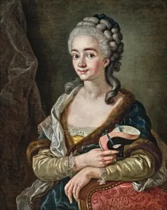 Portrait of Anna Elisabeth Louise of Brandenburg-Schwedt (1738-1820), Princess of Prussia, c1764-65. Creator: Van Loo, Amedee (1719-1795)