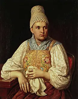 1840s Prints: Portrait of Anna Filatova, a Merchant's Wife