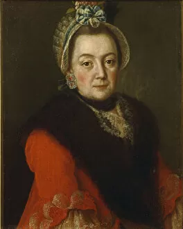 Alexei Petrovich 1716 1795 Gallery: Portrait of Anna Ivanovna Kolycheva, 1768. Artist: Antropov, Alexei Petrovich (1716-1795)