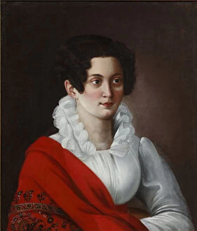 Portrait of Anna Nikolayevna Nashchokina, nee Panova, 1820s