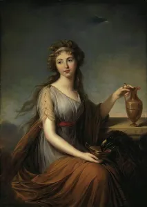 Neoclassical Prints: Portrait of Anna Pitt as Hebe, 1792. Creator: Elisabeth Louise Vigee-LeBrun