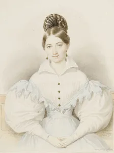 1832 Prints: Portrait of Anna Plochl (1804-1885), Freifrau von Brandhofen (Copy), 1832
