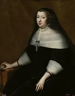 Anne Of Austria Collection: Portrait of Anne of Austria (1601-1666), ca 1659. Artist: Beaubrun, Henri (1603-1677)