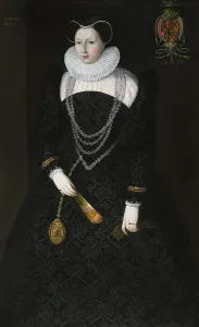 Mannerism Prints: Portrait of Anne de Bethune (1548-1607), 1573. Creator: Quesnel, Francois (1543-1619)