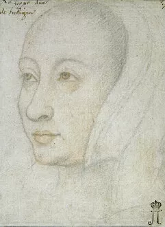 Black Chalk And Sanguine On Paper Gallery: Portrait of Anne of Brittany (1477-1514)