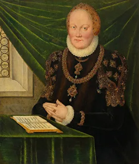 Saxony Prints: Portrait of Anne of Denmark (1532-1585)