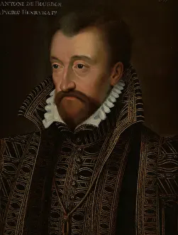 Brown Hair Prints: Portrait of Anthony of Bourbon (1518-1562), King of Navarre, c1563. Creator: Unknown