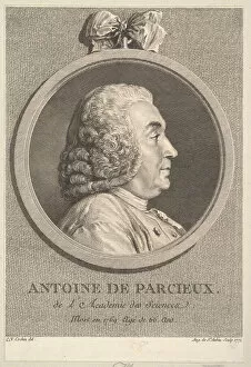 Charles Nicolas Cochin Collection: Portrait of Antoine de Parcieux, 1771. Creator: Augustin de Saint-Aubin