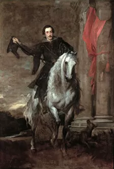 Genoa Collection: Portrait of Anton Giulio Brignole Sale (1605-1662), 1622-1625. Creator: Dyck, Sir Anthony van