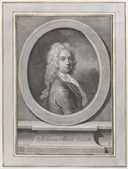 Carriera Rosalba Prints: Portrait of Anton Maria Zanetti the Elder, ca. 1725. Creator: Giovanni Antonio Faldoni