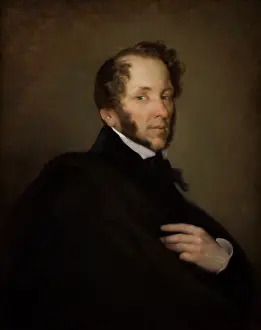 Suspicion Prints: Portrait of Antoni Wentzel, c1839. Creator: Rafal Hadziewicz