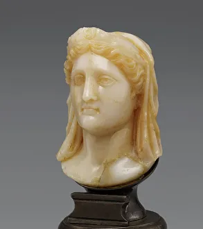 Cameo Prints: Portrait of Antonia Minor, A.D. 41-54. Creator: Unknown