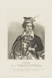 November Night Prints: Portrait of Antonina Tomaszewska (1814-1883), c. 1850. Creator: Anonymous