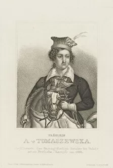 Portrait of Antonina Tomaszewska (1814-1883), c. 1850. Creator: Anonymous