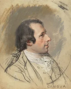 Architect Prints: Portrait of Antonio Canova, 1787. Creator: Hugh Douglas Hamilton