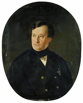Architect Prints: Portrait of A.P. Briullov, 1863. Creator: Leonid Vorotilkin