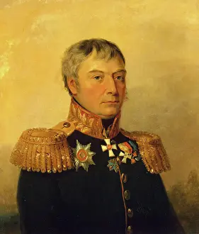 Apollon Prints: Portrait of Apollon S. Zhemchuzhnikov (1764-1840), 1824. Creator: Workshop of George Dawe