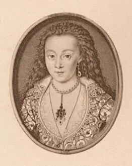 Images Dated 21st May 2018: Portrait - Arabella Stewart, c16th century, (1904). Artist: Isaac Oliver I