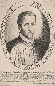 Bernardino Collection: Portrait of Arcangelo Salimbeni, 1634. Creator: Bernardino Capitelli