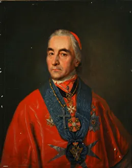 Portrait of Archbishop Stanislaw Siestrzencewicz-Bohus (1731-1826), End of 1810s. Artist: Alkin (Spartansky), P.A Portrait of Archbishop Stanislaw Siestrzencewicz-Bohus (1731-1826), End of 1810s. Artist: Alkin (Spartansky), P.A