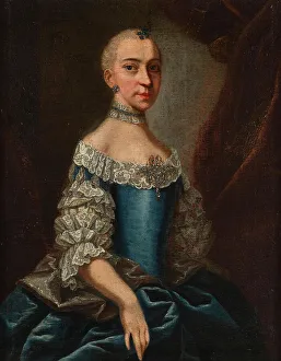 Ca 1770 Prints: Portrait of Archduchess Maria Christina of Austria (1742-1798)