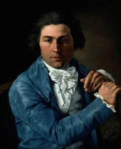 Designer Prints: Portrait of the Architect Giuseppe Valadier, c. 1795. Creator: Pietro Labruzzi